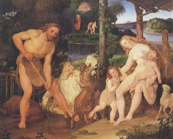 Adam and Eve after Expulsion from Eden (mk45), Johann anton ramboux